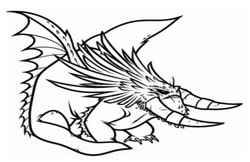 coloriage dragons 2 le dragon alpha